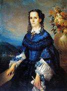 Adolfo Muller-Ury Portrait of the Baroness of Vassouras oil painting on canvas